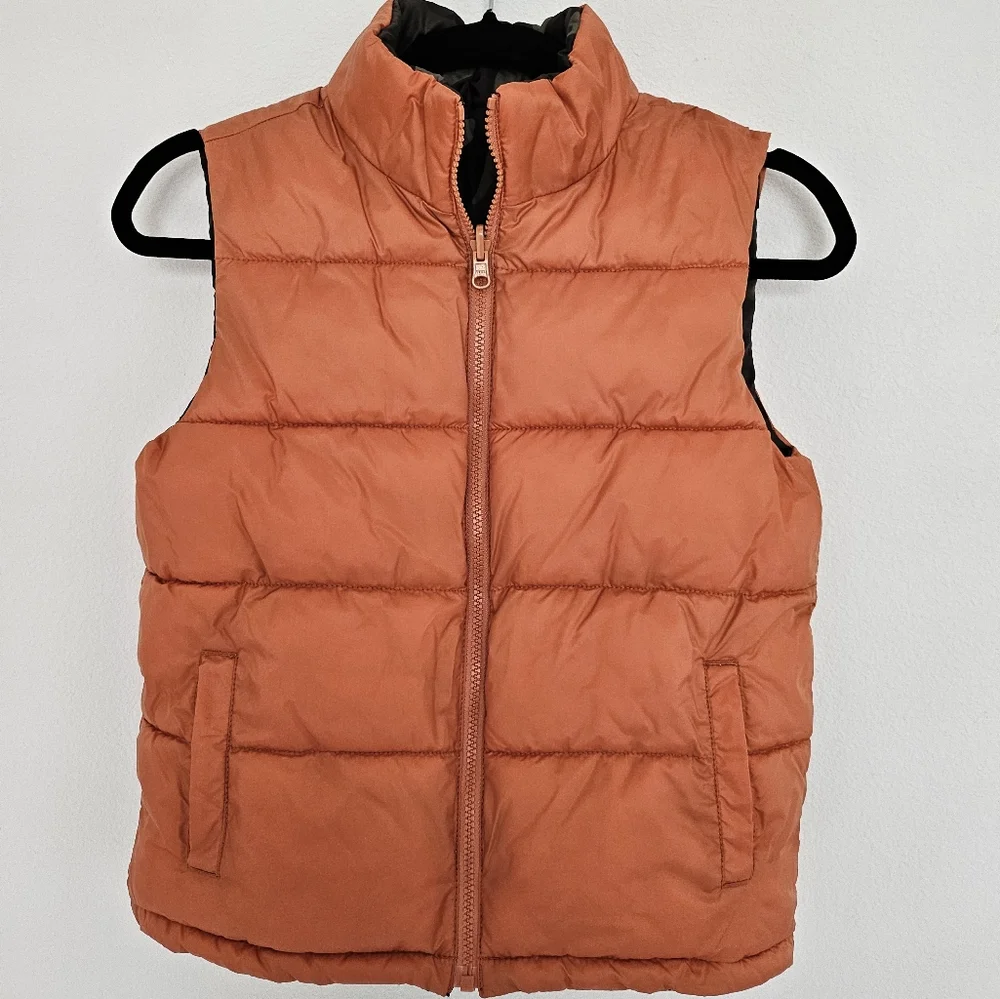 Gymboree Reversible Camo And Orange Puffer Vest Youth Size M 7/8